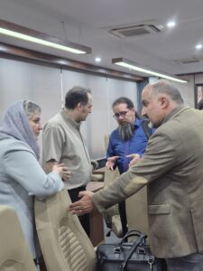 حضور سرکار خانم منتظری و جناب آقای مولوی در جمع سهامداران